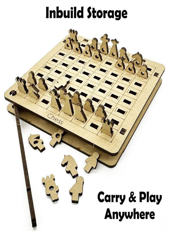 Funvention- for Little Scientist in Every Kid Diy Chess Board Pocket Travel Game For Kids 4+ Years,Fun Learning Educational Board Game,Best Birthday Return Gifts - Image 3